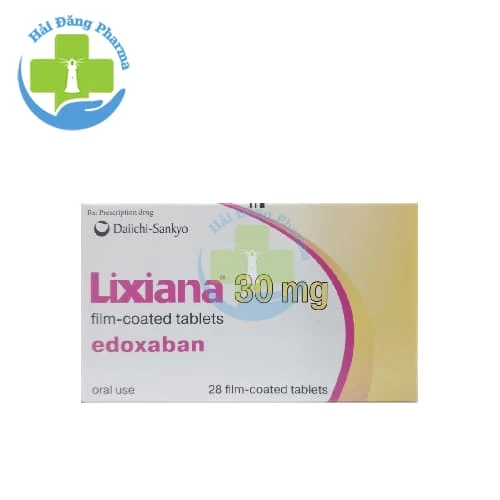 Lixiana 30mg - Hộp 02 vỉ x 14 viên